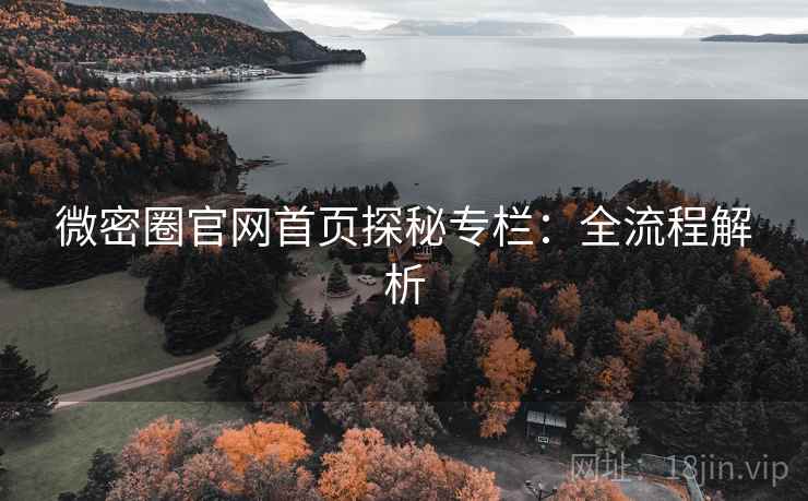 微密圈官网首页探秘专栏：全流程解析