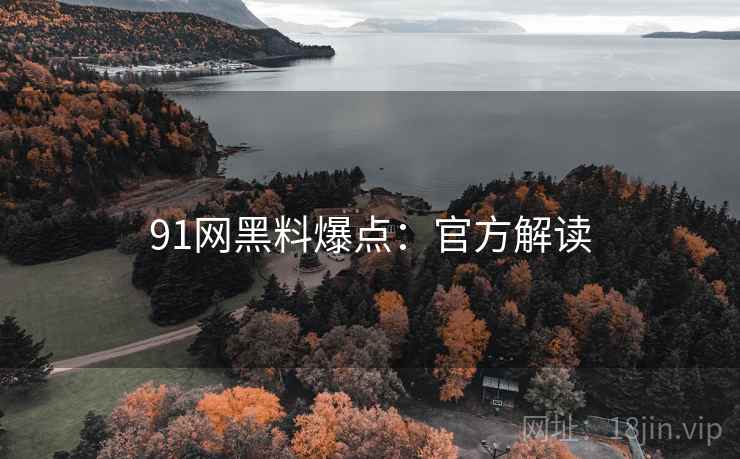 91网黑料爆点：官方解读
